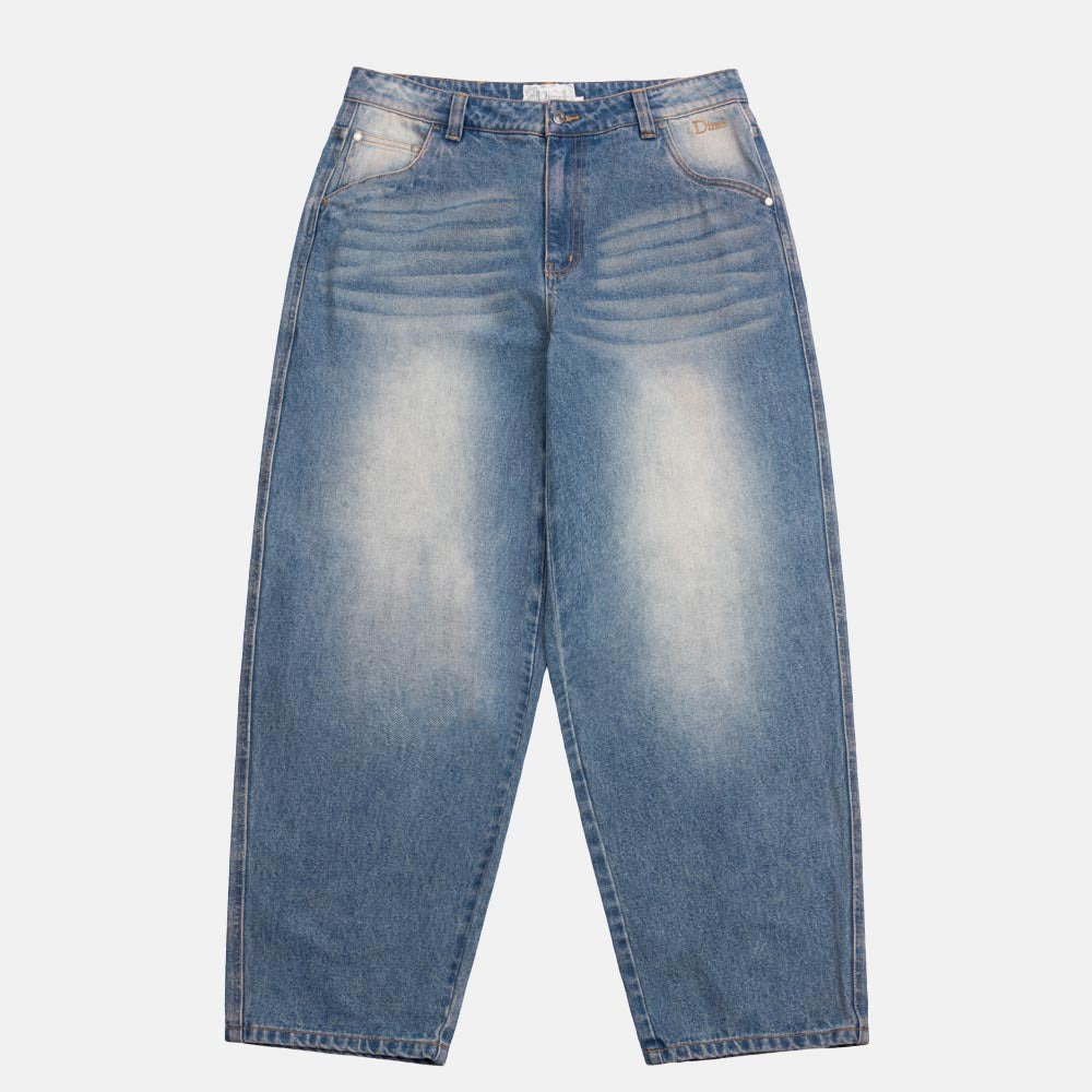 Dime MTL - Classic Baggy Denim Pants - Sandblasted Indigo