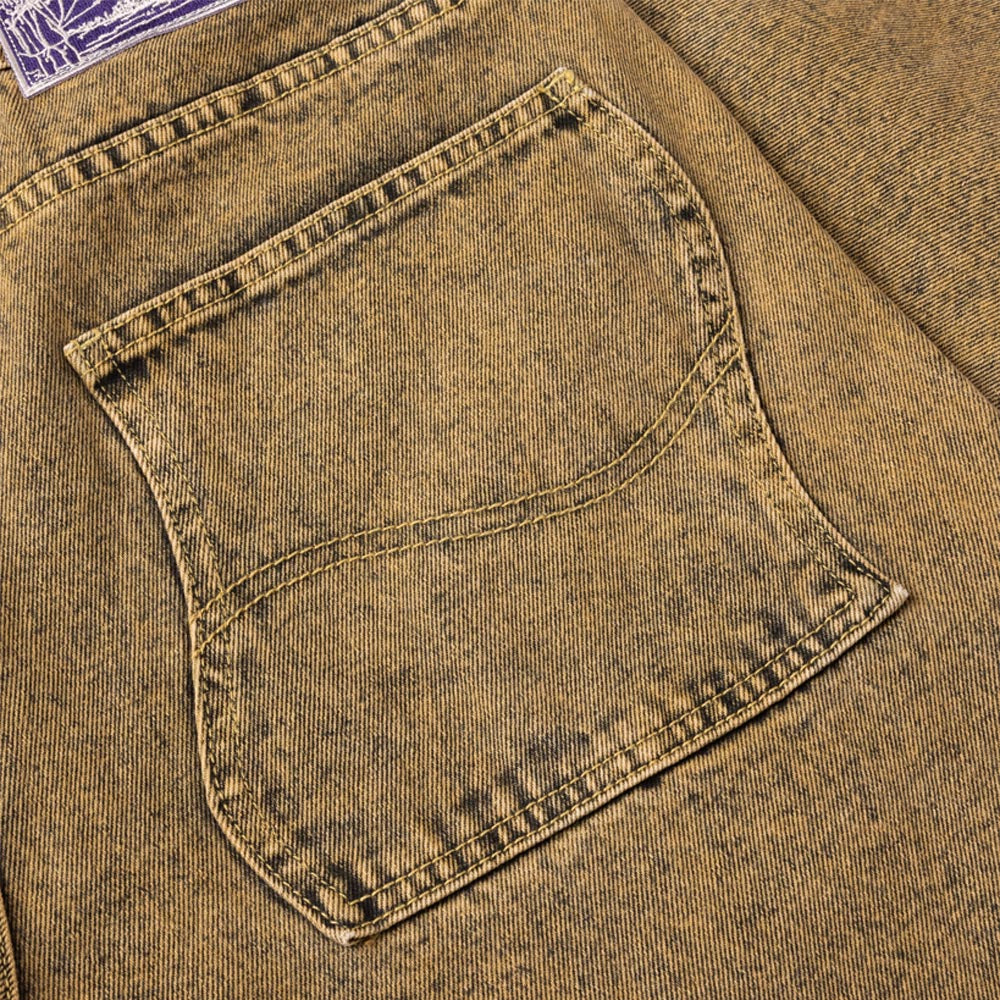 Dime MTL - Classic Baggy Denim Pants - Overdyed Gold