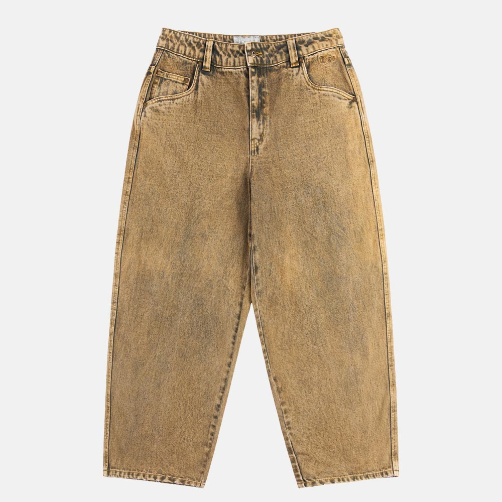 Dime MTL - Classic Baggy Denim Pants - Overdyed Gold