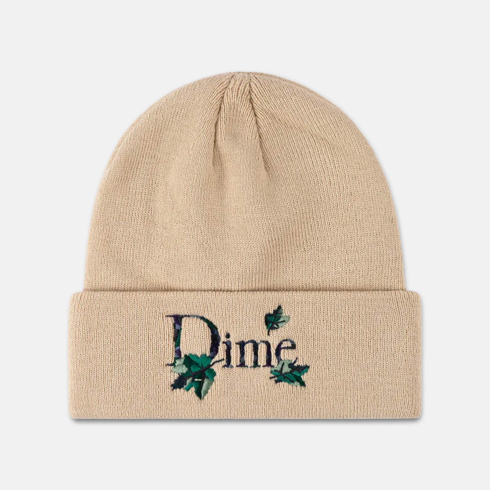 Dime MTL - Classic Leafy Beanie - Light Beige