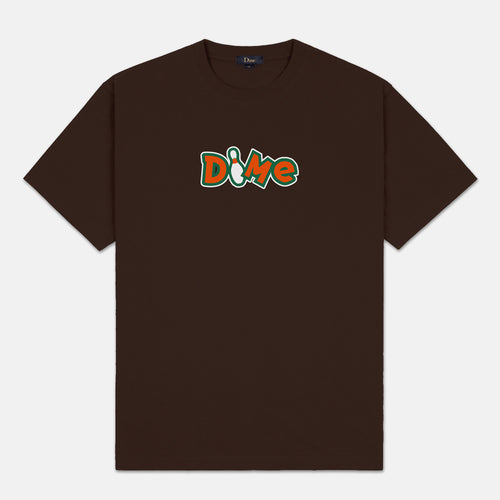 Dime MTL - Munson T-Shirt - Deep Brown
