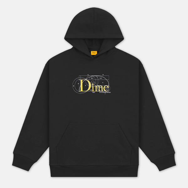 Dime MTL - Classic Ratio Pullover Hooded Sweatshirt - Black