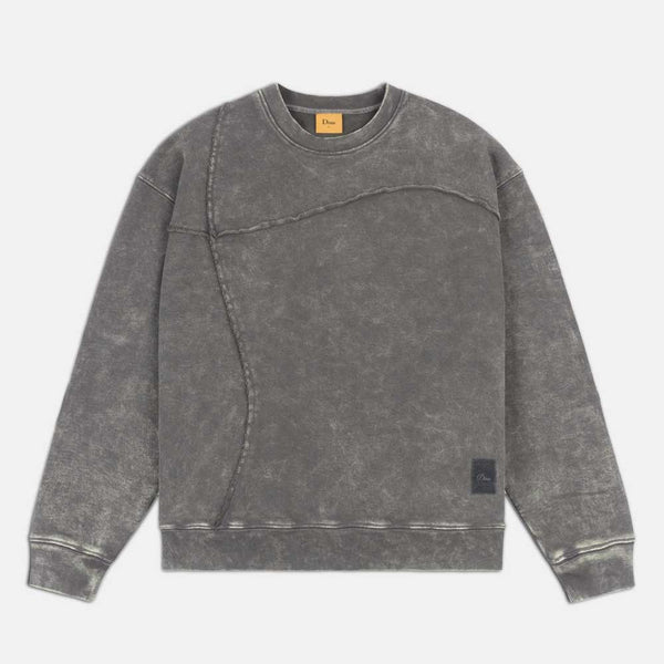 Dime MTL - Reverse Stitch Crewneck Sweatshirt - Washed Charcoal