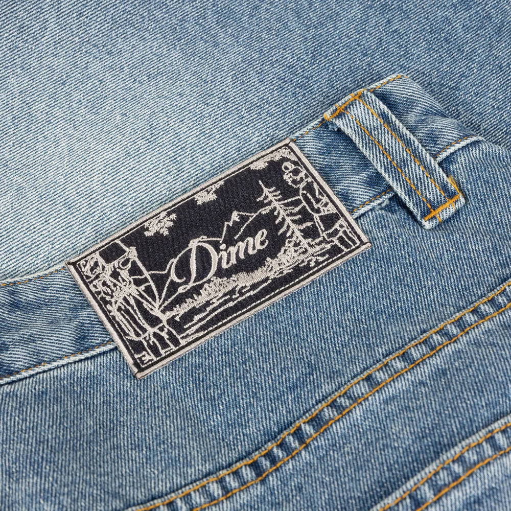 Dime MTL - Classic Denim Shorts - Sandblasted Indigo