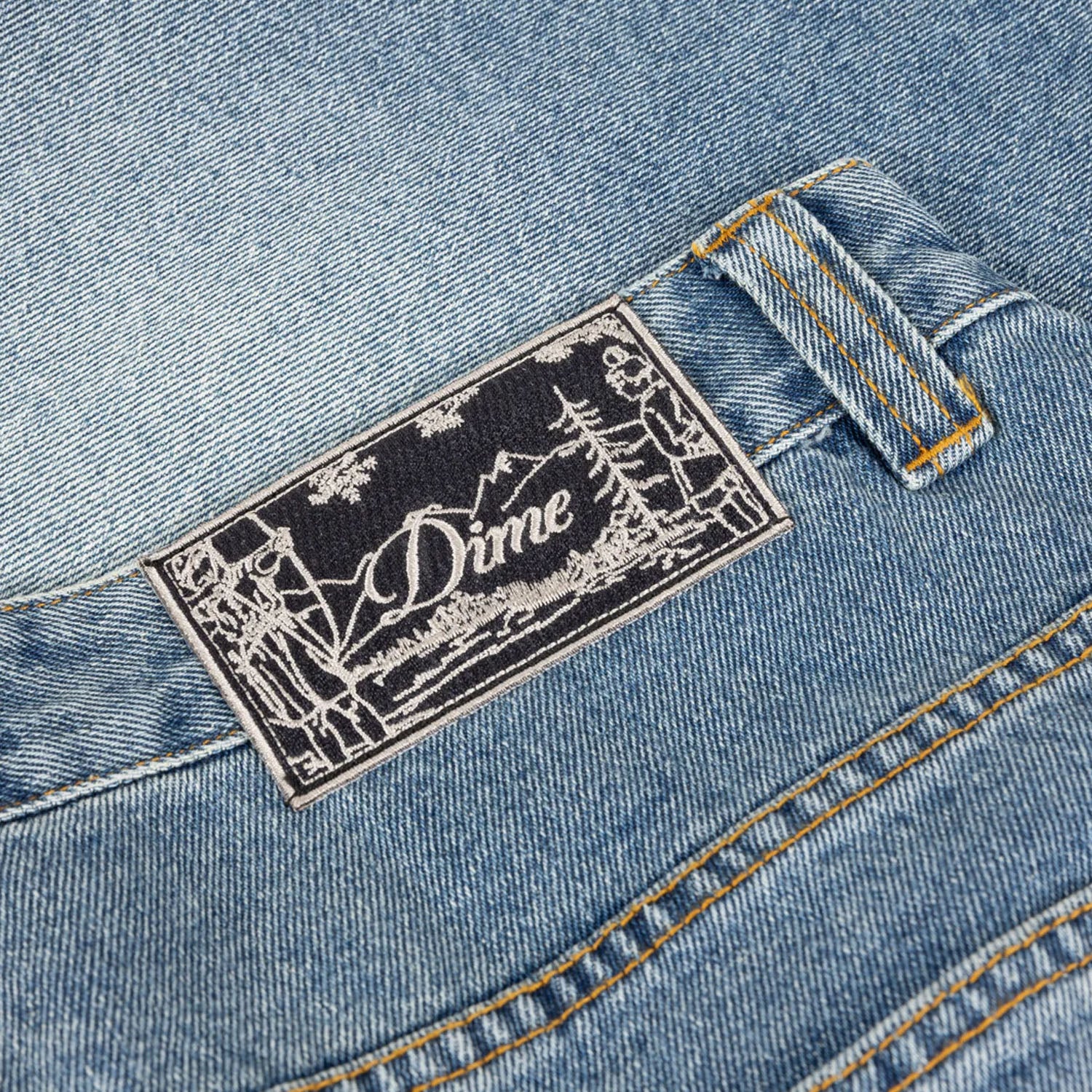 Dime MTL - Classic Denim Shorts - Sandblasted Indigo