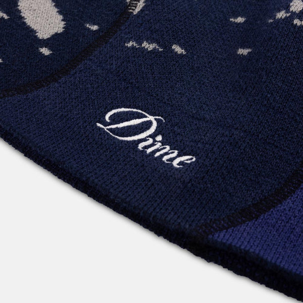 Dime MTL - Reverse Stitch Skully Beanie - Navy