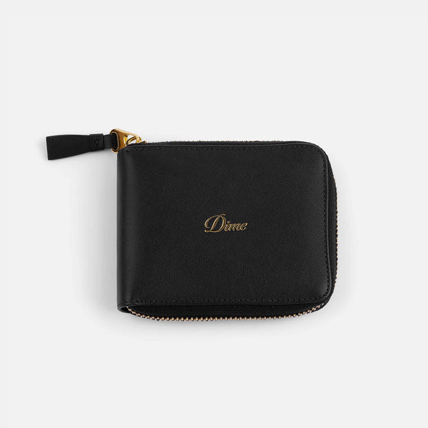Dime MTL - Cursive ZIP Wallet - Black