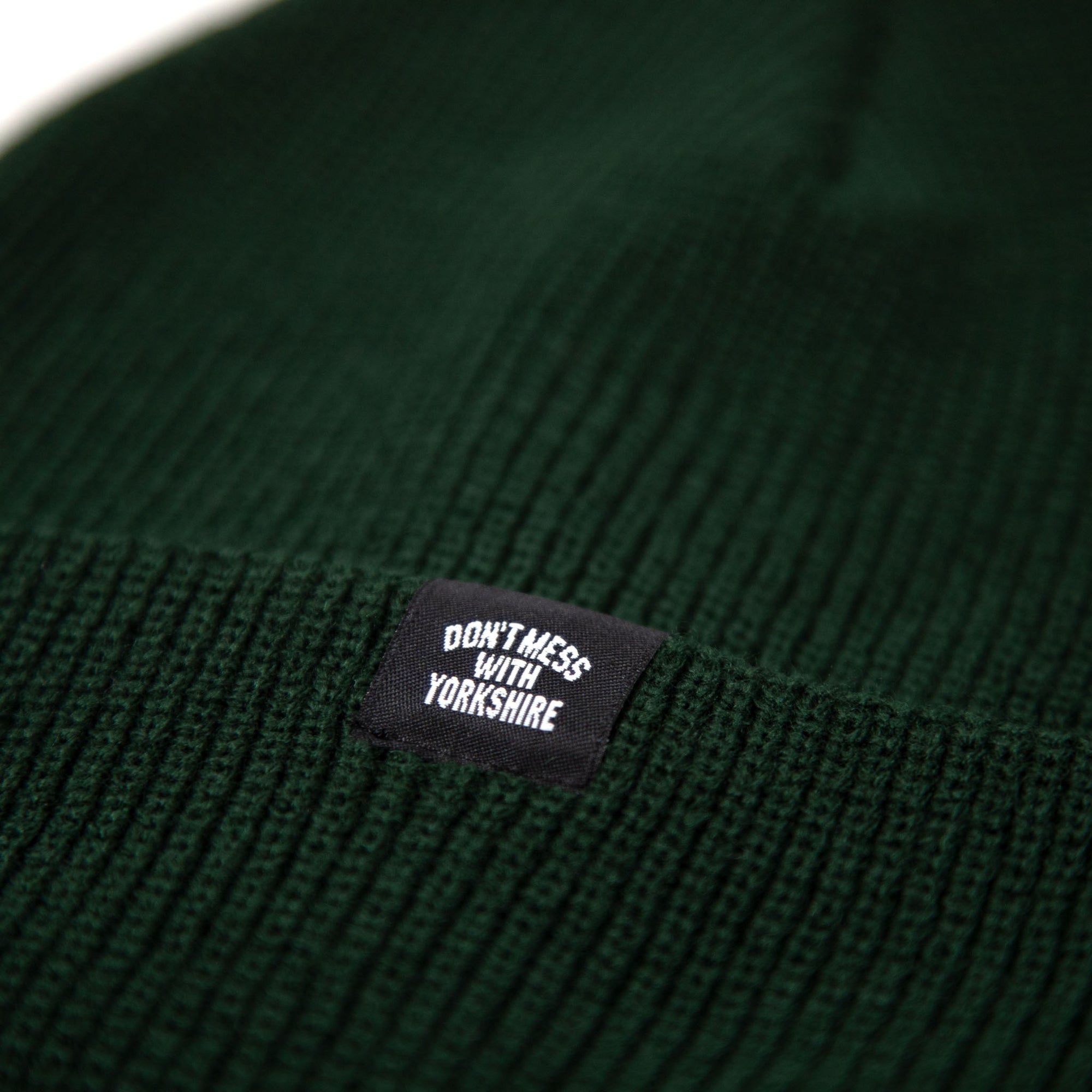 Don't Mess With Yorkshire - Classic Beanie - Bottle GreenDon't Mess With Yorkshire - Classic Beanie - Bottle Green