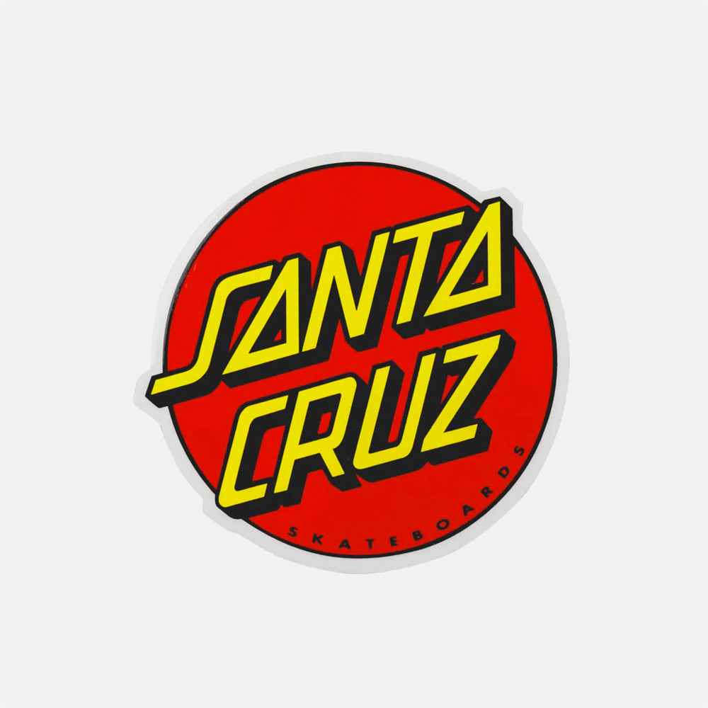 Santa Cruz - Classic Dot 3" Sticker - Red