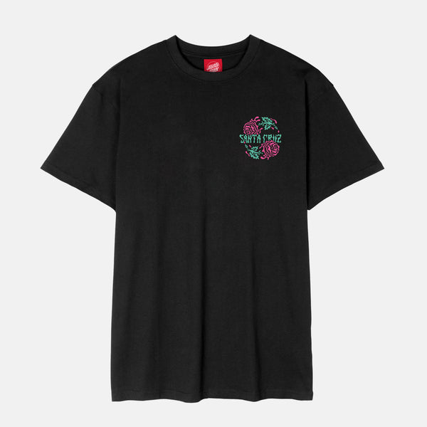 Santa Cruz - Dressen Rose Crew Two T-Shirt - Black