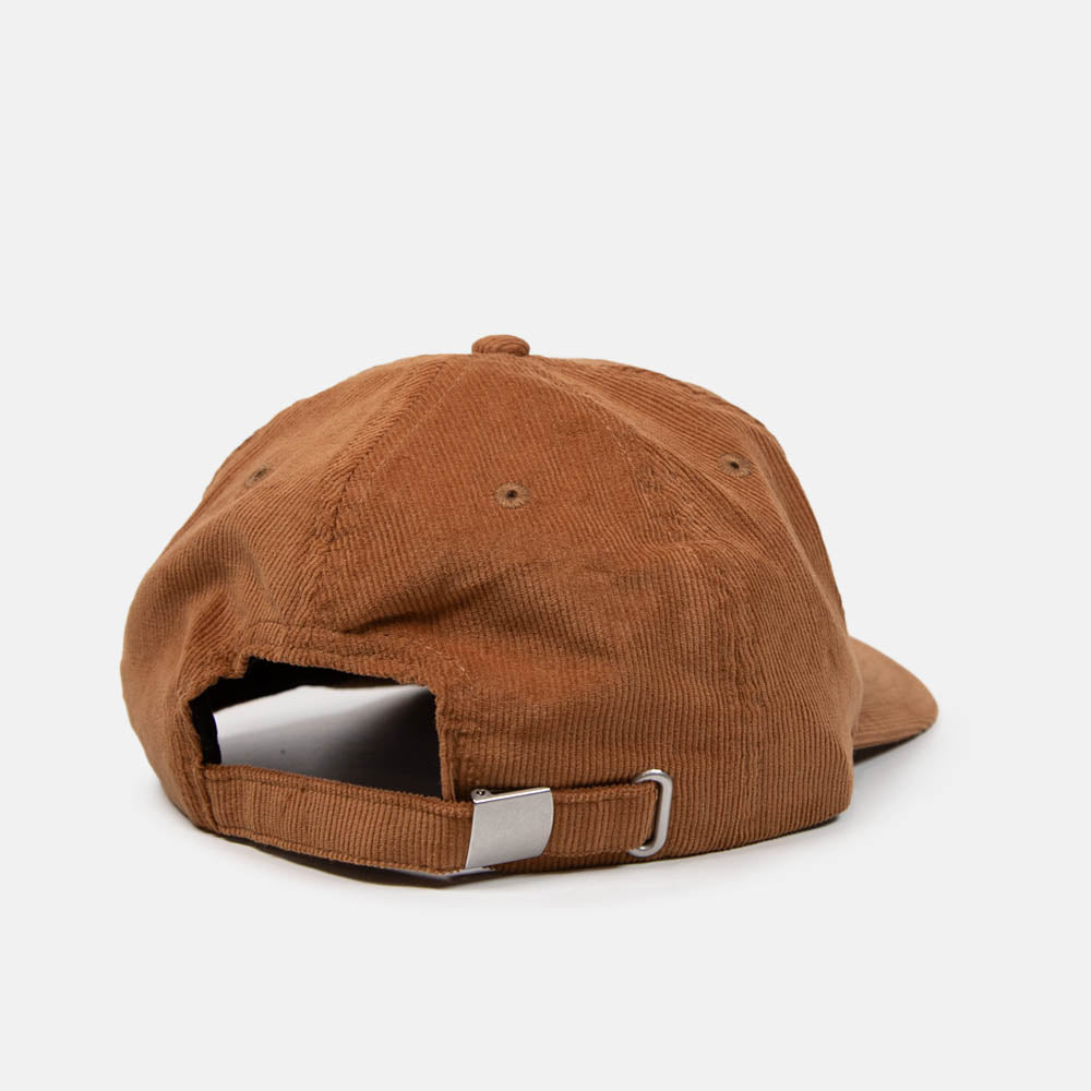 Dungeon - Logo Corduroy Cap - Camel / Neon Pink