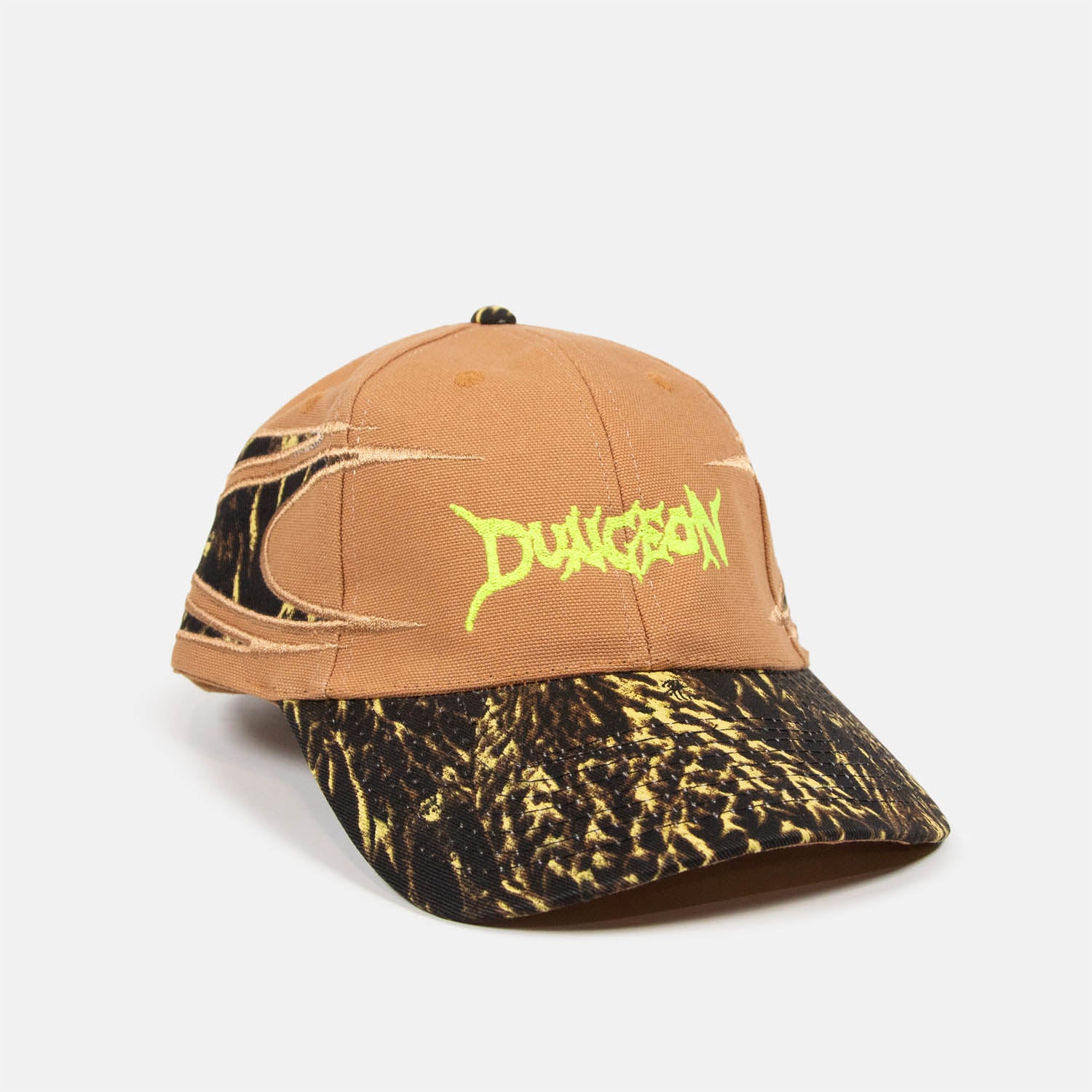 Dungeon - Scrawl Logo Boomerang Cap - Brown / Duck Camo