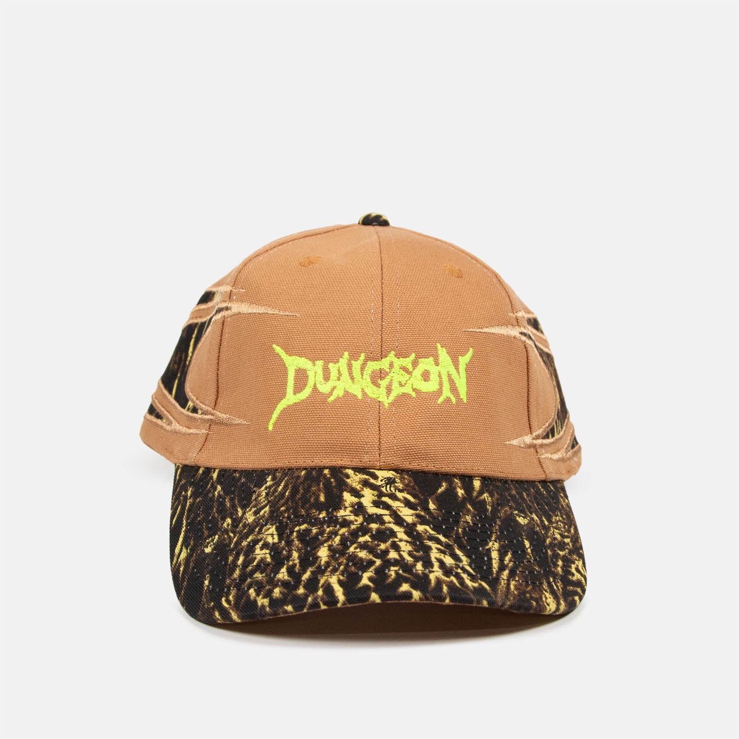Dungeon - Scrawl Logo Boomerang Cap - Brown / Duck Camo