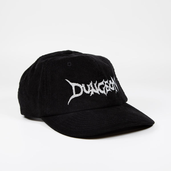 Dungeon - Logo Corduroy Cap - Black / Glow In The Dark