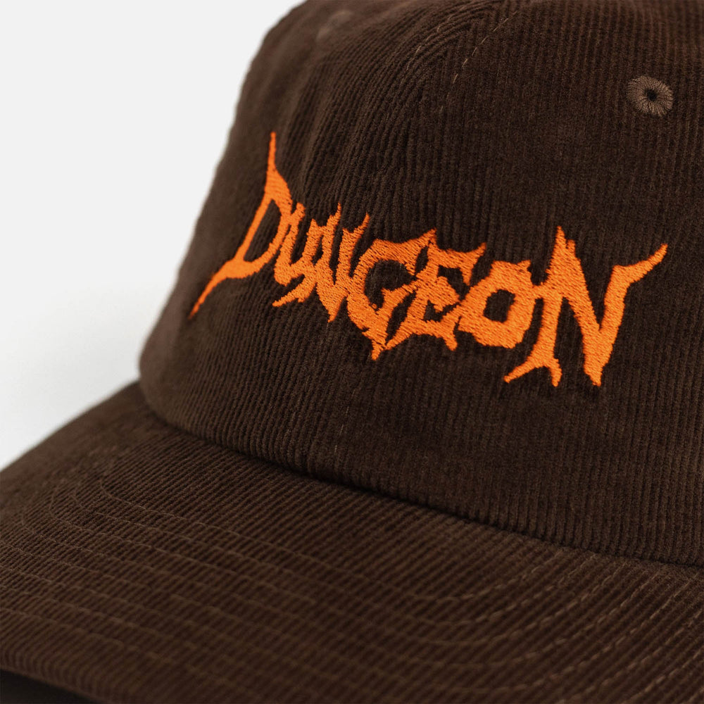 Dungeon - Scrawl Cord Cap - Brown / Orange