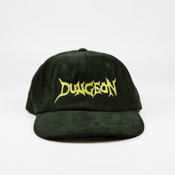 Dungeon - Logo Corduroy Cap - Olive / Yellow