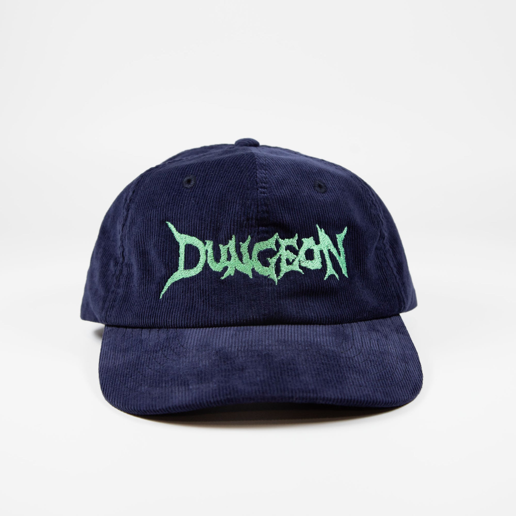 Dungeon - Logo Corduroy Cap - Navy / Green