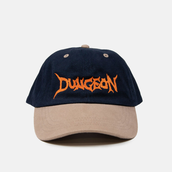 Dungeon - Logo Cap - Navy / Taupe / Orange