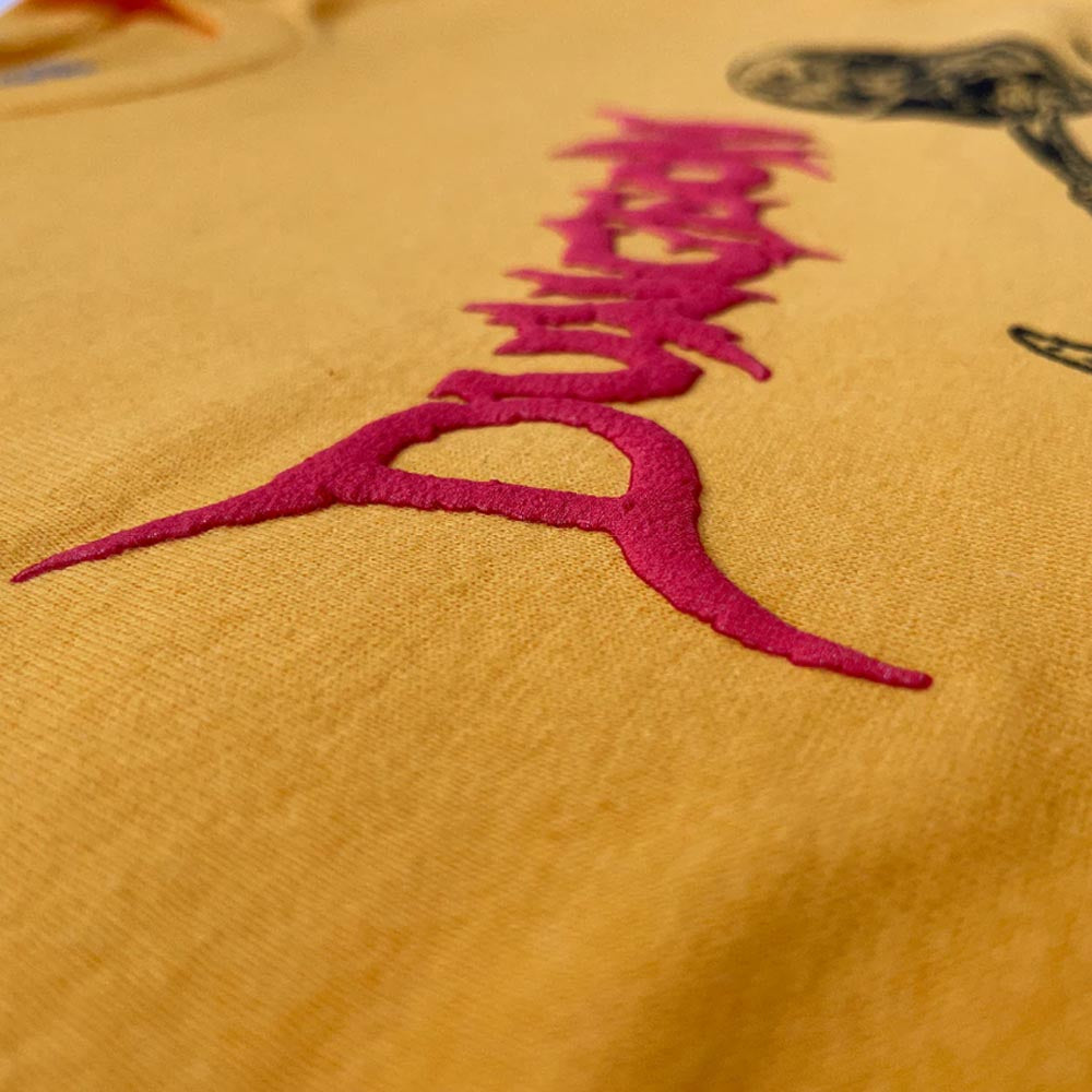 Dungeon - Dragon Lies Longsleeve T-Shirt - Gold Yellow