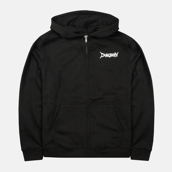 Dungeon - Night Wing Zip Hooded Sweatshirt - Black