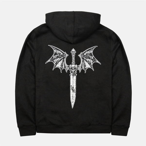 Dungeon - Night Wing Zip Hooded Sweatshirt - Black
