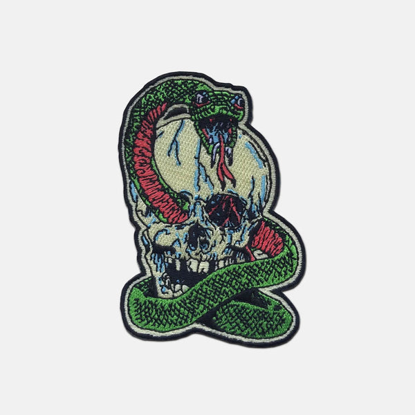 Dungeon - Skull Snake Embroidered Patch