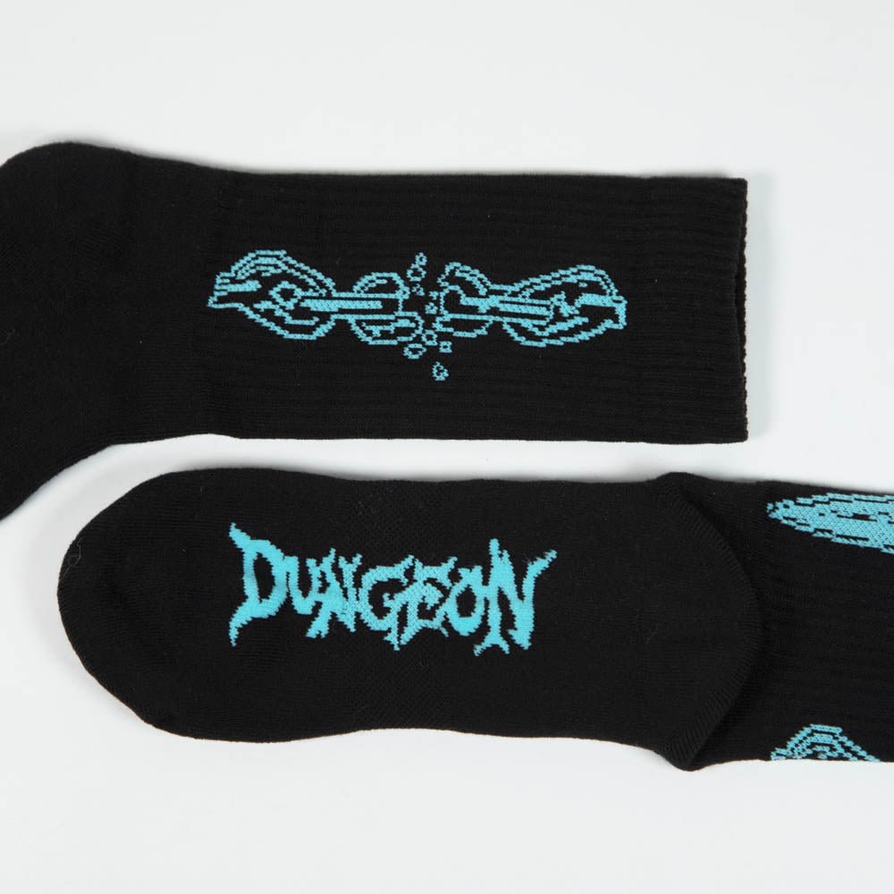 Dungeon - Medusa Woven Socks - Black