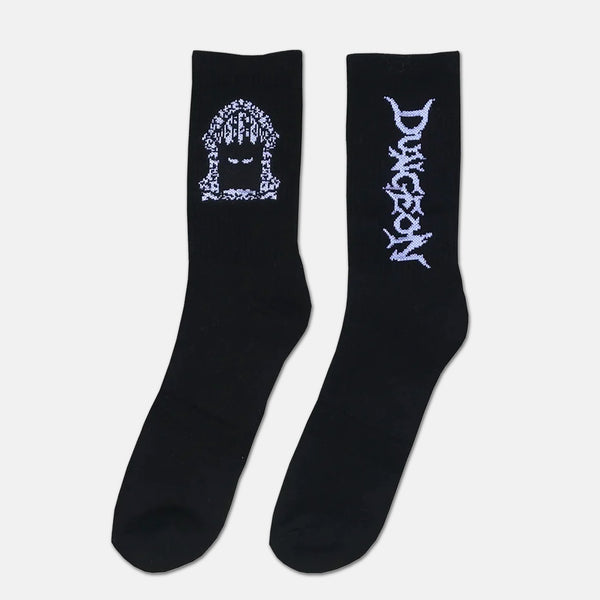 Dungeon - Portcullis Logo Socks - Black