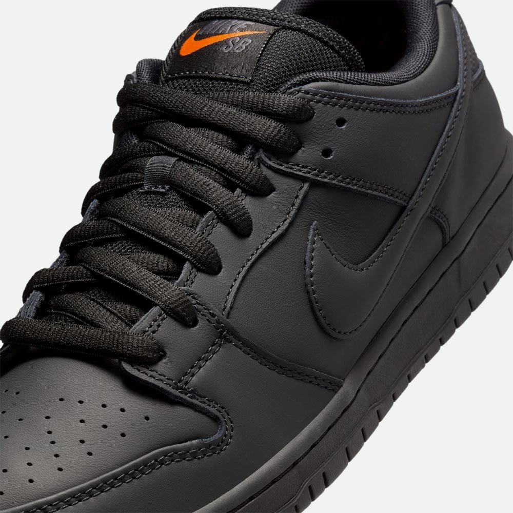 Nike SB Orange Label Dunk Low Pro Shoes Black Black Black Welcome Skate Store