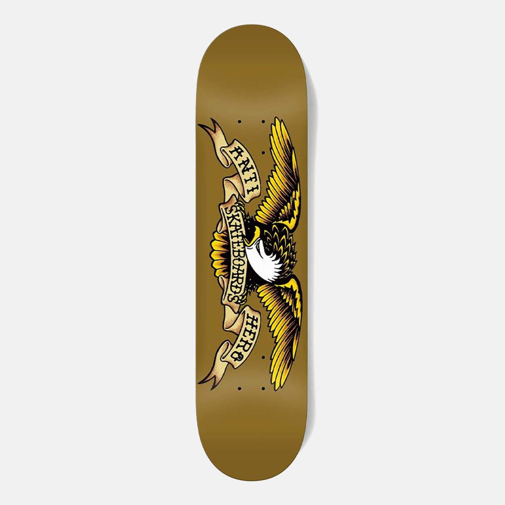Anti Hero Skateboards - 8.06" Team Classic Eagle Skateboard Deck - Brown