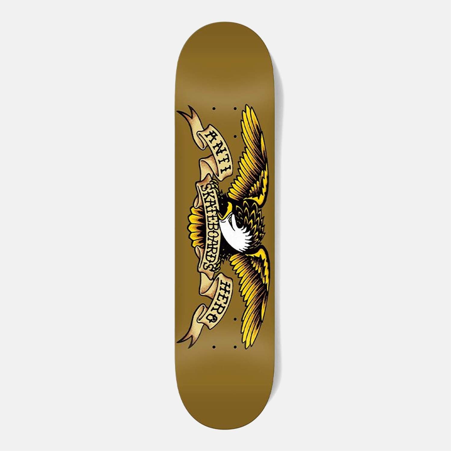 Anti Hero Skateboards - 8.06" Team Classic Eagle Skateboard Deck - Brown