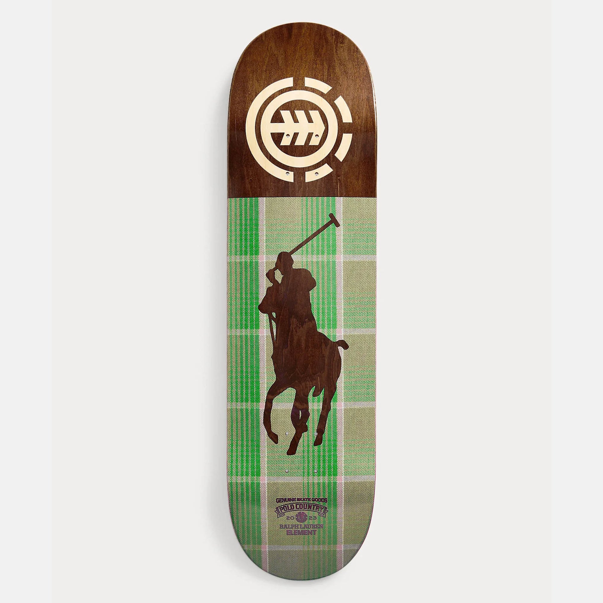 Element Skateboarding - 8.5" Polo Ralph Lauren Pony Skateboard Deck