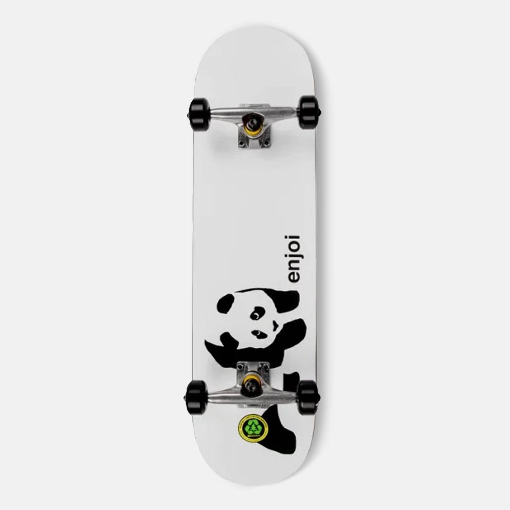 Enjoi Skateboards - 7.75" Whitey Panda Complete Skateboard - White
