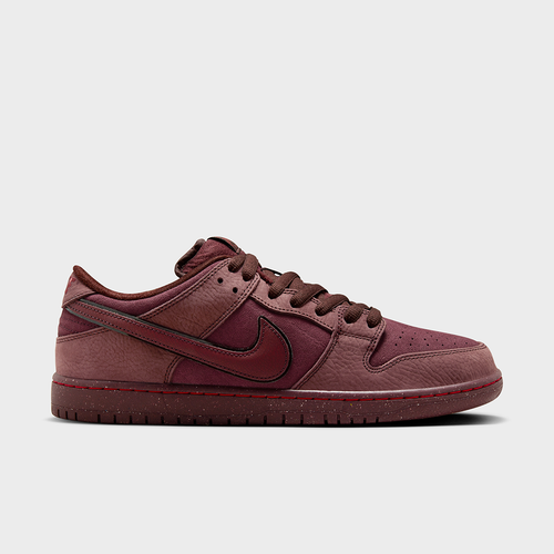 Nike SB - 'City Of Love' Dunk Low Pro Shoes (UK ONLY) - Burgundy Crush / Dark Team Red