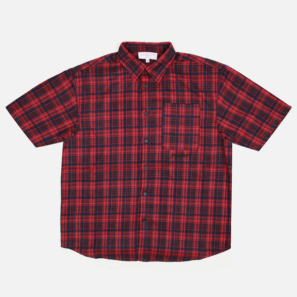 Yardsale - Faded Plaid Shirt - Red