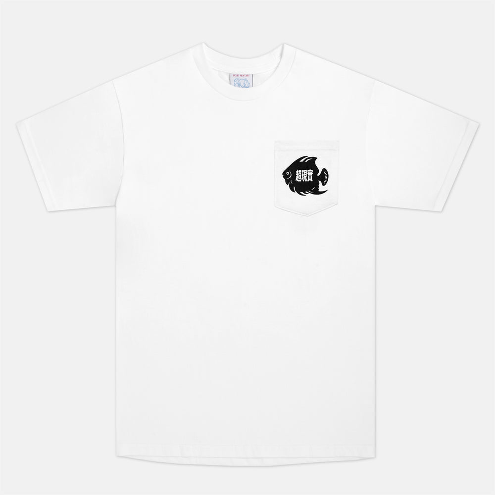 Sci-Fi Fantasy - Fish Pocket T-Shirt - White