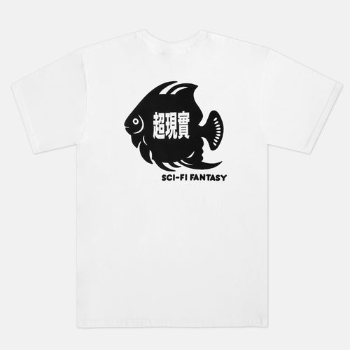 Sci-Fi Fantasy - Fish Pocket T-Shirt - White