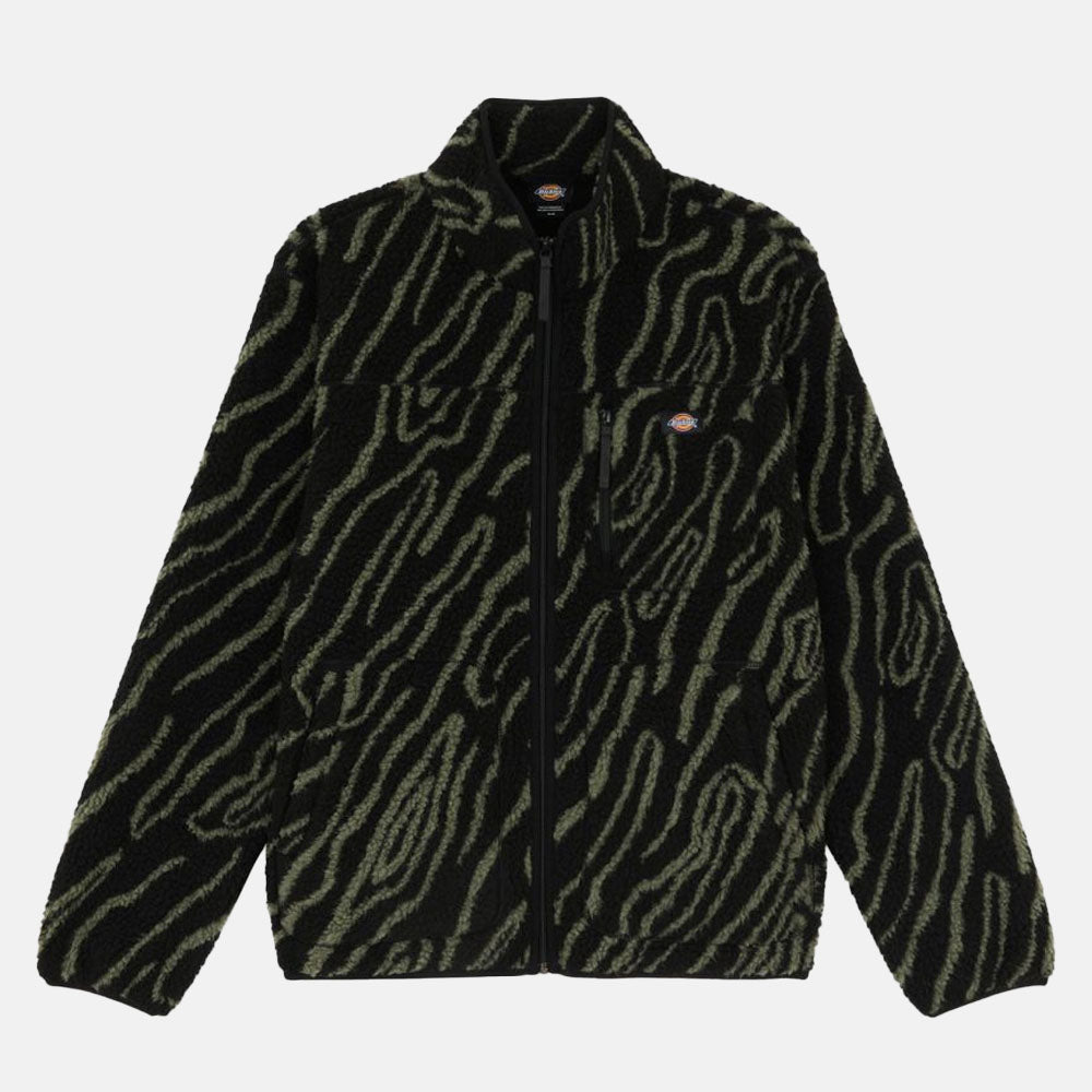 Dickies - Mount Hope Printed Fleece Jacket - Black