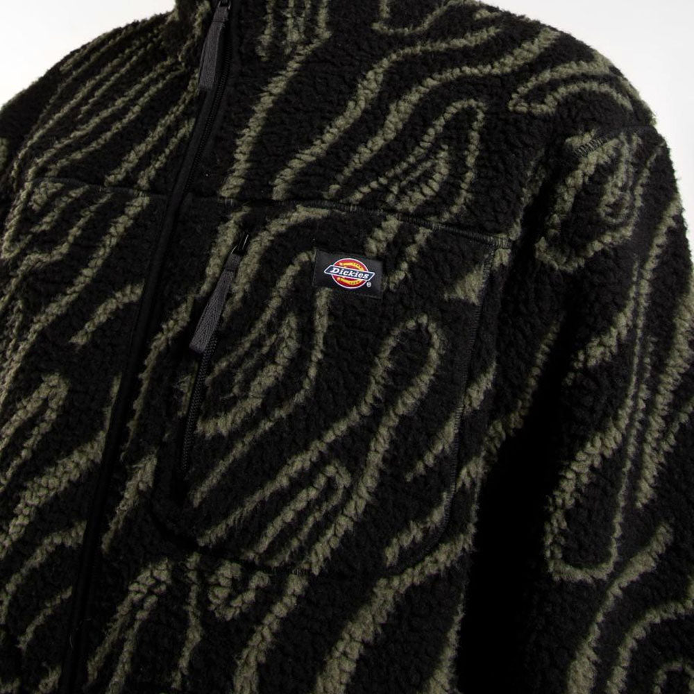 Dickies - Mount Hope Printed Fleece Jacket - Black