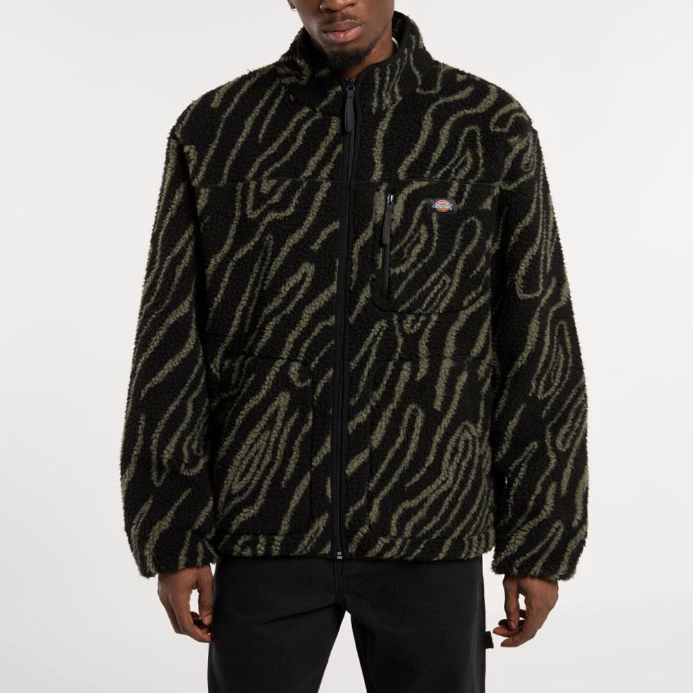 Dickies - Mount Hope Printed Fleece Jacket - Black