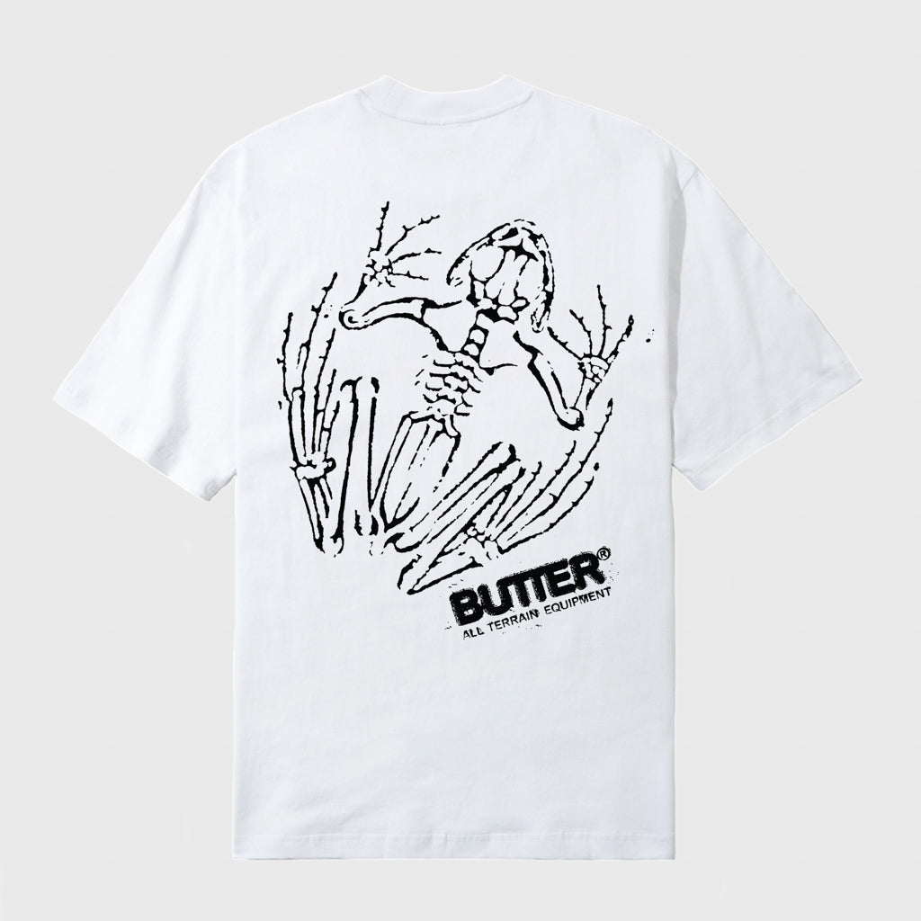 【BUTTER GOODS】 Fossil Tee, White Butter Goods - Fossil T-Shirt - White | Welcome Skate Store