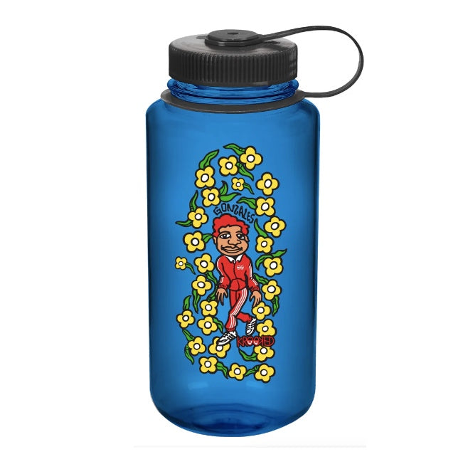 Krooked Skateboards - Gonz Sweatpants Water Bottle - Blue