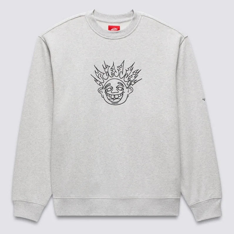 Vans - Smile Spike Crewneck Sweatshirt - Ash Heather