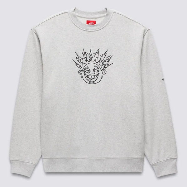 Vans - Smile Spike Crewneck Sweatshirt - Ash Heather