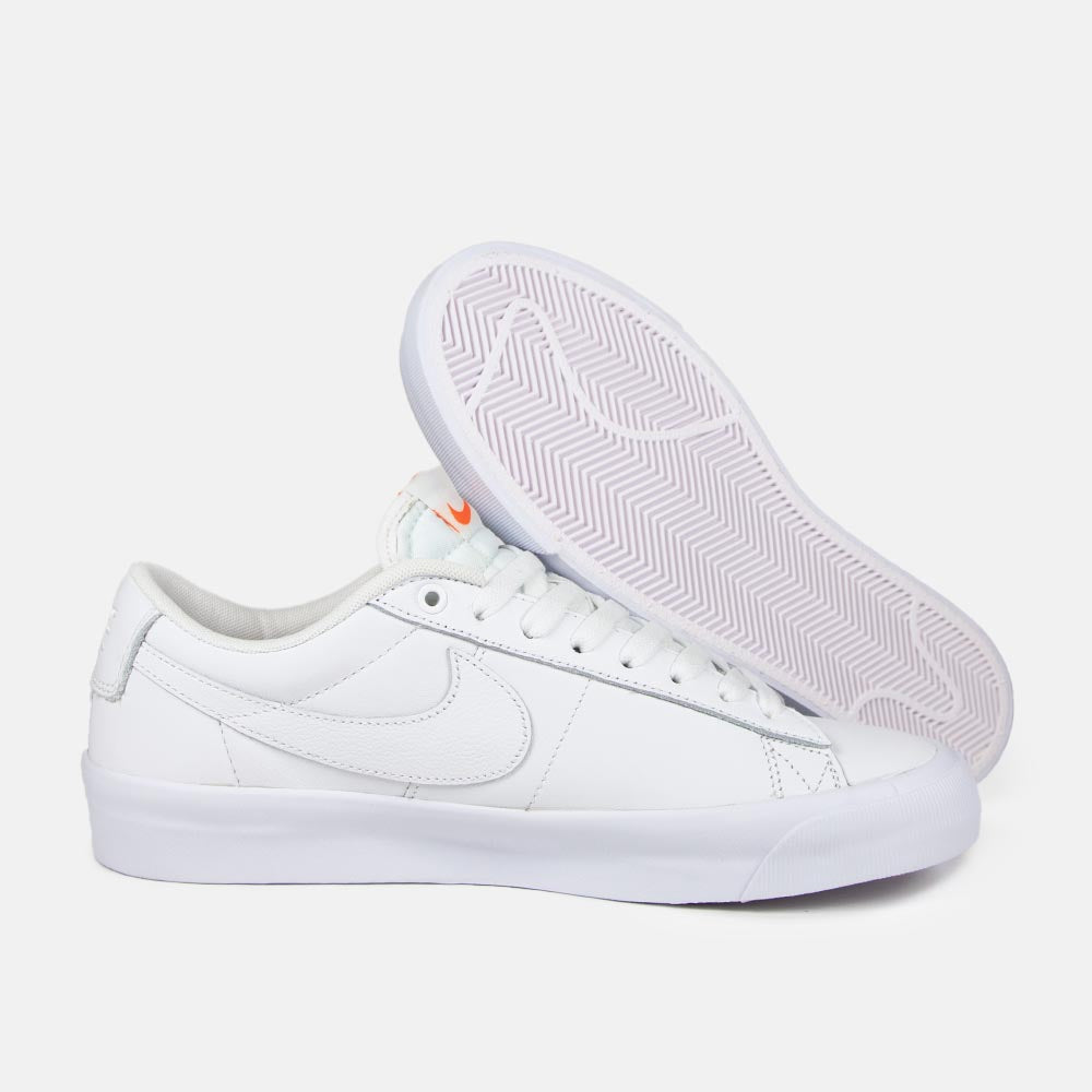 Nike SB Orange Label GT Blazer Low Shoes White White UK 4