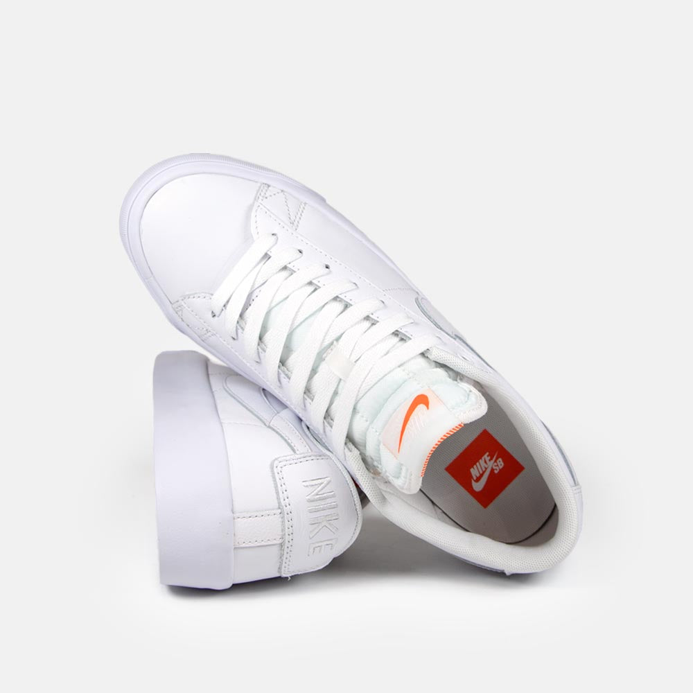 Nike SB Orange Label GT Blazer Low Shoes White White Welcome Skate Store