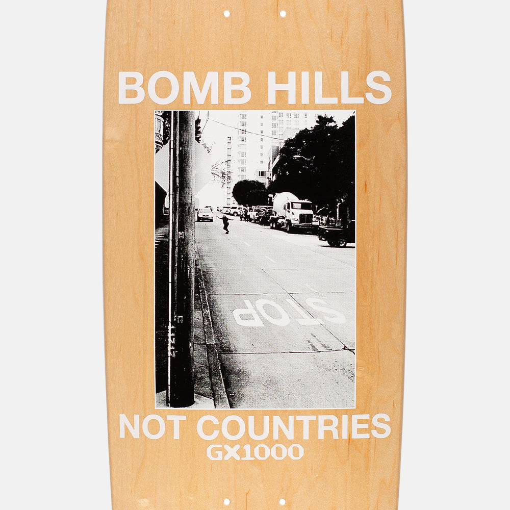 GX1000 - 9.0" Bomb Hills Cruiser Shaped Skateboard Deck