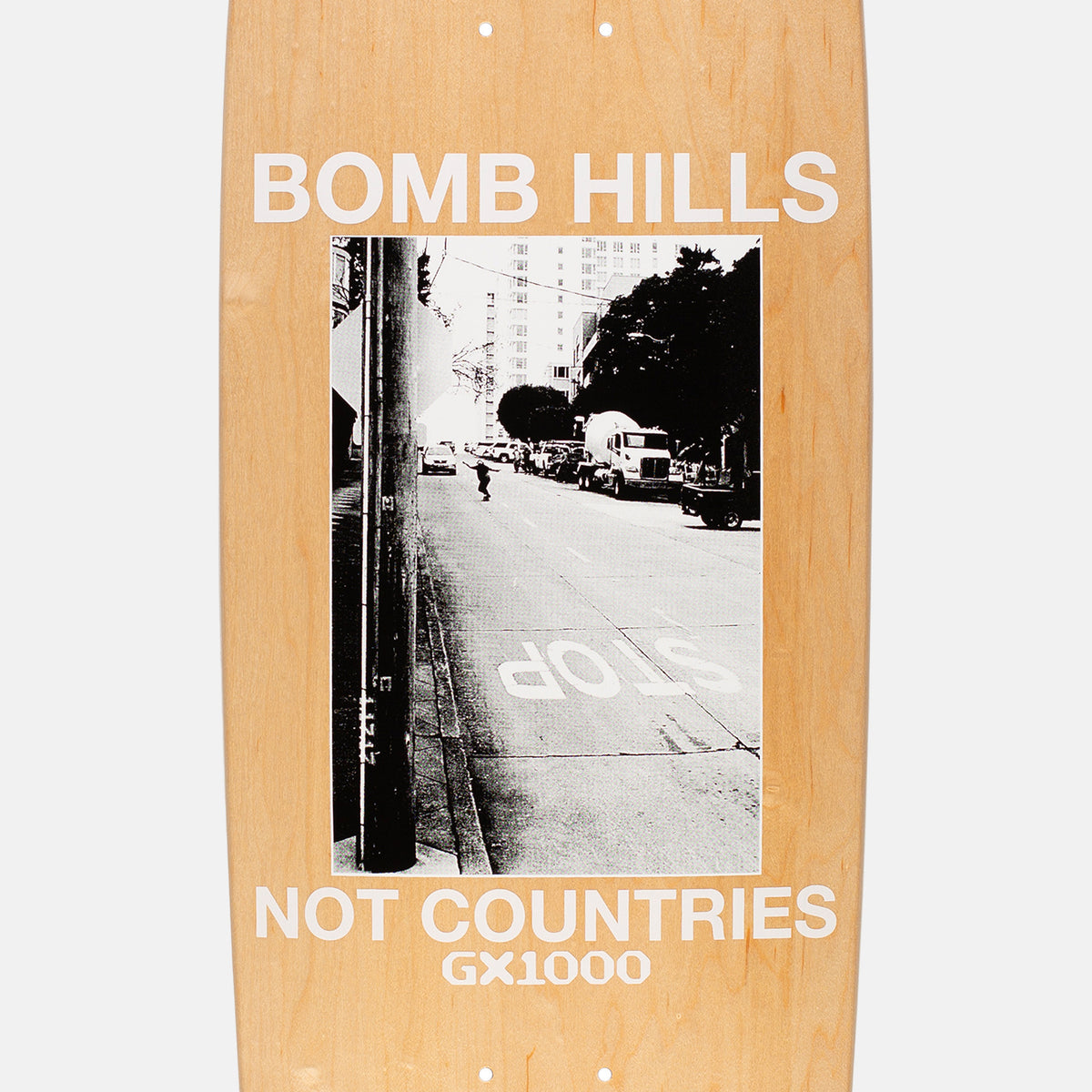 GX1000 - 9.0" Bomb Hills Cruiser Shaped Skateboard Deck