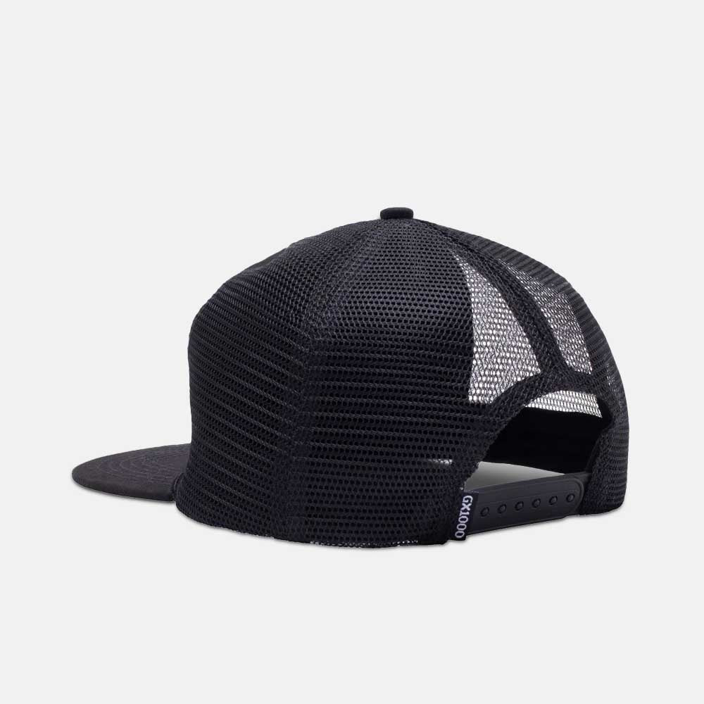 GX1000 - Deer Mesh Snapback Cap - Black / Orange