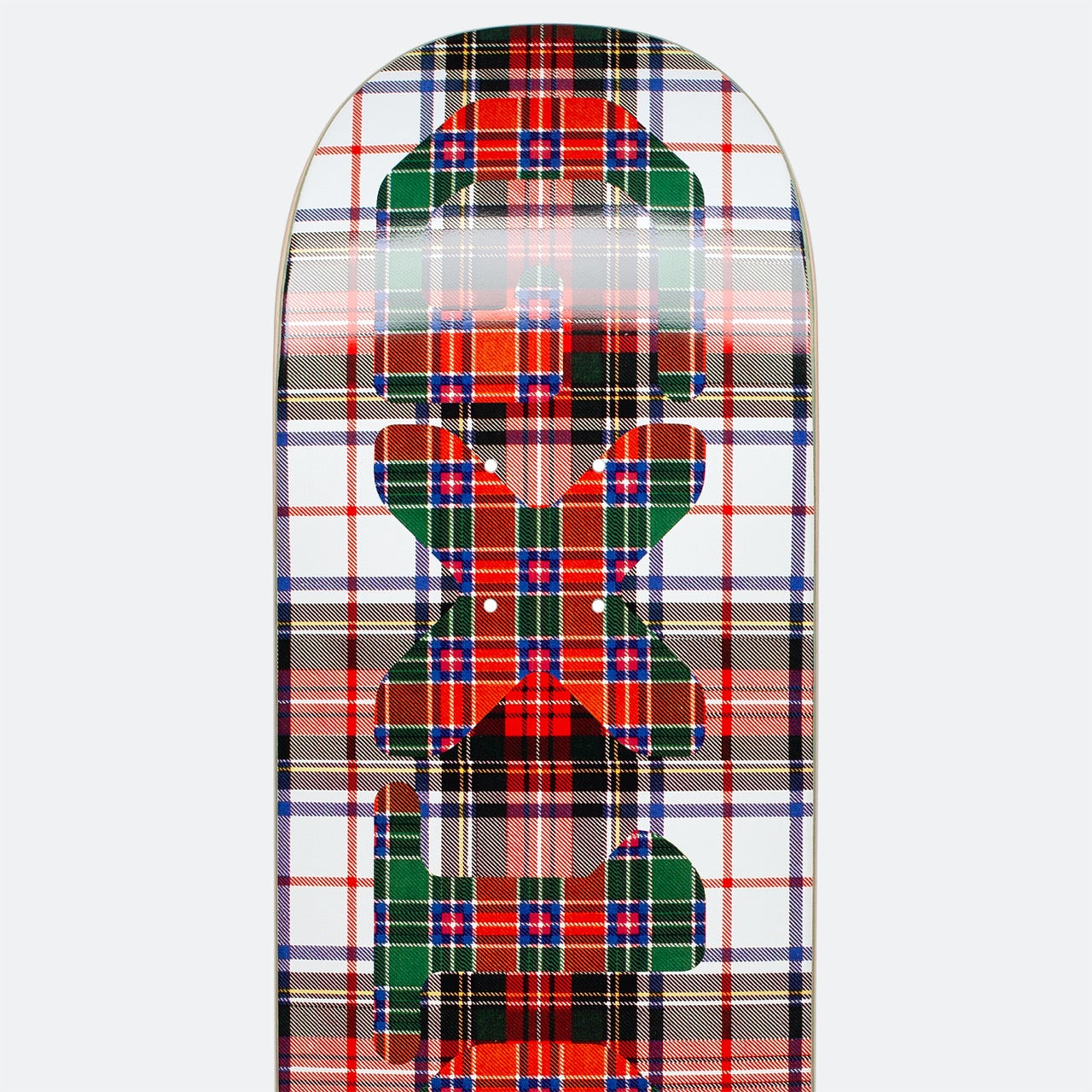 GX1000 - 8.5" OG Logo Tartan Skateboard Deck - White